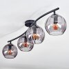 Koyoto Plafoniera, Lampada a sfera Grigio fumo, 4-Luci