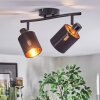 Fallhagen Plafoniera, Faretto da soffitto Nero, 2-Luci