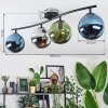 Gastor Plafoniera, Lampada a sfera Blu, Cromo, Verde, Grigio fumo, 4-Luci
