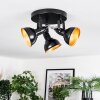 Toren Plafoniera, Faretto da soffitto Cromo, Nero, 3-Luci