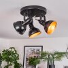 Toren Plafoniera, Faretto da soffitto Cromo, Nero, 3-Luci