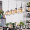 Koyoto Lampadario a sospensione, Lampada a sfera, Lampada a sospensione Ambrato, Chiaro, 4-Luci
