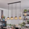 Koyoto Lampadario a sospensione, Lampada a sfera, Lampada a sospensione Ambrato, Chiaro, 4-Luci