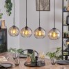 Koyoto Lampadario a sospensione, Lampada a sfera, Lampada a sospensione Ambrato, Chiaro, 4-Luci