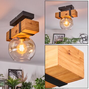 Sernadelo Plafoniera, Lampada a sfera Écru, Nero, 1-Luce