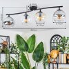 Koyoto Plafoniera, Lampada a sfera Ambrato, Chiaro, Grigio fumo, 4-Luci