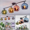 Koyoto Plafoniera, Lampada a sfera Blu, Oro, Verde, Ramato, 4-Luci