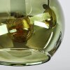 Koyoto Plafoniera, Lampada a sfera Blu, Oro, Verde, Ramato, 4-Luci