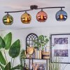 Koyoto Plafoniera, Lampada a sfera Blu, Oro, Verde, Ramato, 4-Luci