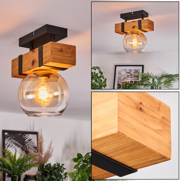 Sernadelo Plafoniera, Lampada a sfera Écru, Nero, 1-Luce