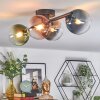 Chehalis Plafoniera, Lampada a sfera Blu, Cromo, Verde, Chiaro, Ramato, Grigio fumo, 4-Luci