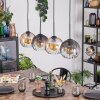 Koyoto Lampadario a sospensione, Lampada a sfera, Lampada a sospensione Ambrato, Chiaro, Grigio fumo, 4-Luci