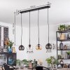 Koyoto Lampadario a sospensione, Lampada a sfera, Lampada a sospensione Ambrato, Chiaro, Grigio fumo, 4-Luci