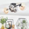 Chehalis Plafoniera, Lampada a sfera Ambrato, Chiaro, Grigio fumo, 4-Luci