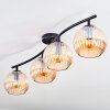Koyoto Plafoniera, Lampada a sfera Ambrato, 4-Luci