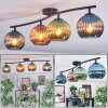 Koyoto Plafoniera, Lampada a sfera Blu, Verde, Ramato, 4-Luci