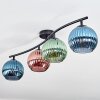 Koyoto Plafoniera, Lampada a sfera Blu, Verde, Ramato, 4-Luci