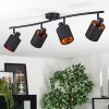 Fallhagen Plafoniera, Faretto da soffitto Nero, 4-Luci