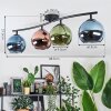 Koyoto Plafoniera, Lampada a sfera Blu, Verde, Ramato, 4-Luci