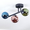Chehalis Plafoniera, Lampada a sfera Blu, Verde, Ramato, 3-Luci