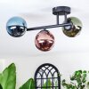 Chehalis Plafoniera, Lampada a sfera Blu, Verde, Ramato, 3-Luci