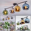 Koyoto Plafoniera, Lampada a sfera Blu, Verde, Chiaro, Ramato, 4-Luci