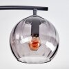 Koyoto Plafoniera, Lampada a sfera Ambrato, Grigio fumo, 4-Luci