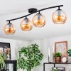 Koyoto Plafoniera, Lampada a sfera Ambrato, 4-Luci