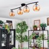 Koyoto Plafoniera, Lampada a sfera Ambrato, 4-Luci