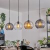 Koyoto Lampadario a sospensione, Lampada a sfera, Lampada a sospensione Ambrato, Chiaro, Grigio fumo, 4-Luci