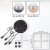 Koyoto Lampadario a sospensione, Lampada a sfera, Lampada a sospensione Ambrato, Chiaro, Grigio fumo, 4-Luci
