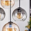 Koyoto Lampadario a sospensione, Lampada a sfera, Lampada a sospensione Ambrato, Chiaro, Grigio fumo, 4-Luci
