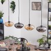 Mertola Lampadario a sospensione, Lampada a sospensione Ambrato, Grigio fumo, 4-Luci