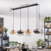 Mertola Lampadario a sospensione, Lampada a sospensione Ambrato, Grigio fumo, 4-Luci