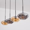 Mertola Lampadario a sospensione, Lampada a sospensione Ambrato, Grigio fumo, 4-Luci
