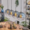 Koyoto Lampadario a sospensione, Lampada a sfera, Lampada a sospensione Blu, Chiaro, 4-Luci