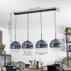 Koyoto Lampadario a sospensione, Lampada a sfera, Lampada a sospensione Blu, Chiaro, 4-Luci
