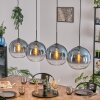 Koyoto Lampadario a sospensione, Lampada a sfera, Lampada a sospensione Blu, Chiaro, 4-Luci