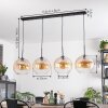 Koyoto Lampadario a sospensione, Lampada a sfera, Lampada a sospensione Ambrato, Chiaro, 4-Luci