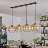 Koyoto Lampadario a sospensione, Lampada a sfera, Lampada a sospensione Ambrato, Chiaro, 4-Luci