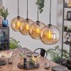 Koyoto Lampadario a sospensione, Lampada a sfera, Lampada a sospensione Ambrato, 4-Luci