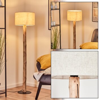 Bassagoda Lampada da terra Écru, Nero, 1-Luce