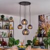 Koyoto Lampadario a sospensione, Lampada a sfera, Lampada a sospensione 30 cm Grigio fumo, 4-Luci