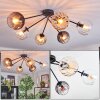 Koyoto Plafoniera, Lampada a sfera 77.5 cm Ambrato, Chiaro, Grigio fumo, 6-Luci
