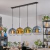 Koyoto Lampadario a sospensione, Lampada a sfera, Lampada a sospensione Blu, Oro, Verde, Chiaro, 4-Luci