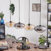 Mertola Lampadario a sospensione, Lampada a sospensione Ambrato, Chiaro, Grigio fumo, 4-Luci