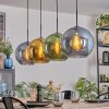 Koyoto Lampadario a sospensione, Lampada a sfera, Lampada a sospensione Blu, Oro, Verde, 4-Luci