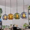 Koyoto Lampadario a sospensione, Lampada a sfera, Lampada a sospensione Blu, Oro, Verde, 4-Luci
