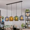 Koyoto Lampadario a sospensione, Lampada a sfera, Lampada a sospensione Blu, Oro, Verde, 4-Luci