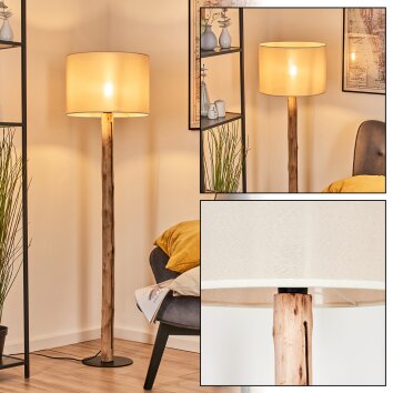 Bassagoda Lampada da terra Écru, Nero, 1-Luce